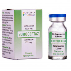 Eurotseftaz time. for infection. fl. No. 1