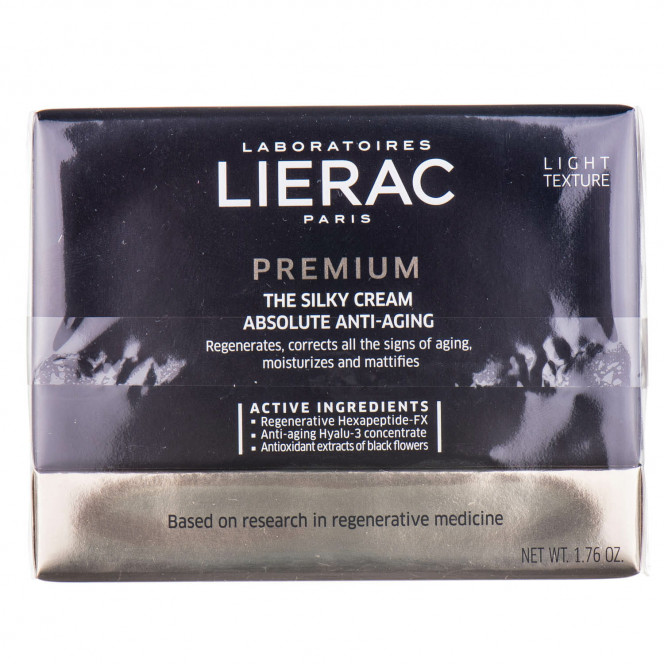 Cream for the person LIERAC (Liyerak) the Premium silky with absolute anti-aging action of 50 ml