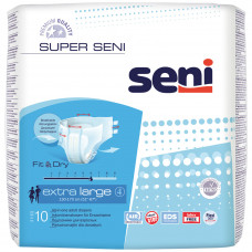 Diapers for adult Seni Super Extra Large (Super of extra Ladzh) XL/4 size are 10 pieces