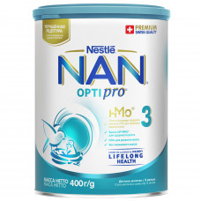 Смесь молочная детская NESTLE (Нестле) Нан 3 Premium Optipro (Премиум Оптипро) с 12 месяцев 400 г