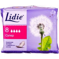 Feminine pads hygienic LIDIE (Lydia) Ultra Super (Ultra super) 8 pieces