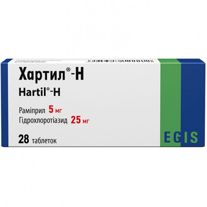 Hartil-N tab. 5mg/25mg No. 28