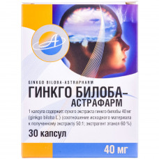 Ginkgo biloba-Astrafarm kaps. 40 mg No. 30