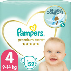 Подгузники для детей PAMPERS Premium Care (Памперс Премиум) Maxi (Макси) 4 от 9 до 14 кг 52 шт