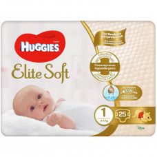 Подгузники для детей HUGGIES (Хаггис) Elite Soft (Элит софт) 1 от 3 до 5 кг 25 шт