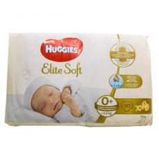 Подгузники для детей HUGGIES (Хаггис) Elite Soft (Элит софт) 0+ до 3,5 кг 50 шт