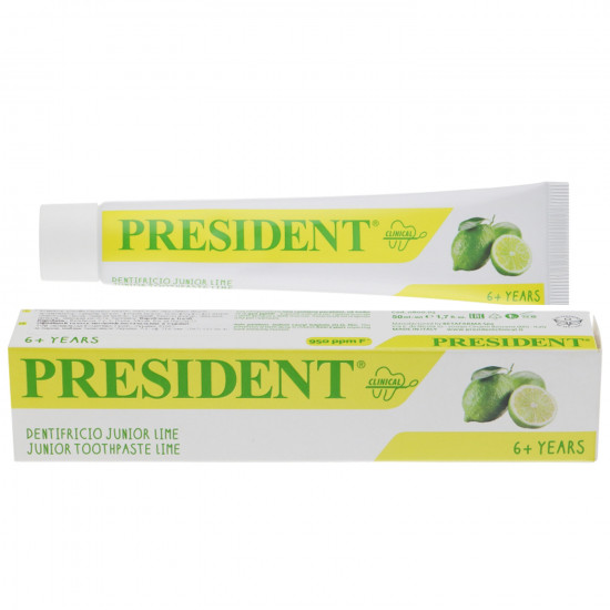 Toothpaste children's PRESIDENT Junior a lime since 6 years of 50 ml