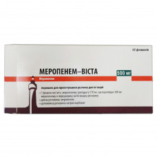 Meropenem-Vista time. baby solution for infection. 500 mg fl. No. 10