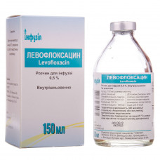 Levofloxacin solution for inf. 0.5% quarrystone. 150 ml