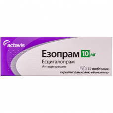 Ezopram of the tab. of p/o of 10 mg No. 30