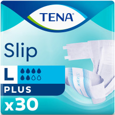 Подгузники для взрослых TENA (Тена) Slip Plus Large (Слип Плюс Ладж) размер 3 30 шт NEW