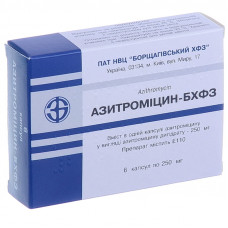 Azitromitsin-BHVZ kaps. 250 mg No. 6