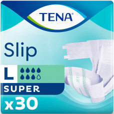 Подгузники для взрослых TENA (Тена) Slip Super Large (Слип Супер Ладж) размер 3 30 шт NEW