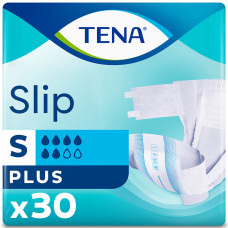 Подгузники для взрослых TENA (Тена) Slip Plus Small (Слип Плюс Смолл) размер 1 30 шт NEW