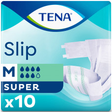 Подгузники для взрослых TENA (Тена) Slip Super Medium (Слип Супер Медиум) размер 2 10 шт NEW