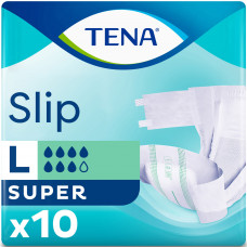 Подгузники для взрослых TENA (Тена) Slip Super Large (Слип Супер Ладж) размер 3 10 шт NEW