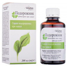 Подорожник сироп при кашле фл. 200мл Solution pharm