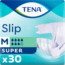 Подгузники для взрослых TENA (Тена) Slip Super Medium (Слип Супер Медиум) размер 2 30 шт NEW