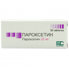 Paroksetin of the tab. of 20 mg No. 30