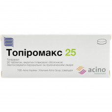 Topiromaks 25 tab. of p/o of 25 mg No. 30