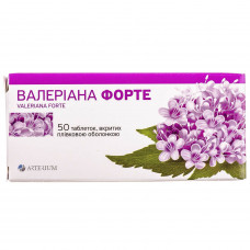 Valerian forte tab. of p/o of 40 mg No. 50