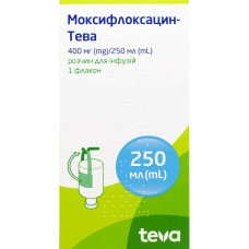 Moksifloksatsin-Tev solution for inf. 400mg/250ml quarrystone. 250 ml No. 1