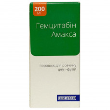 Amaksa gemcitabine of a time. for solution for inf. 200 mg fl. No. 1