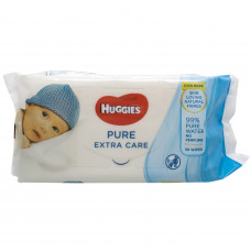 Салфетки влажные детские HUGGIES (Хаггис) Pure (Пьюр) Extra Care 56 шт