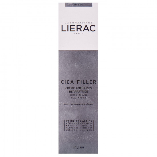 Крем для обличчя LIERAC (Лієрак) Cica-Filler (Сіка-Філлер), що відновлює проти зморшок для нормальної та сухої шкіри 40 мл