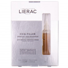 Serum for the person LIERAC (Liyerak) Cica-Filler (Sika-Filler) restoring against wrinkles in ampoules 10 ml 3 pieces