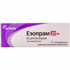 Ezopram of the tab. of p/o of 20 mg No. 30