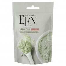 Clay green cosmetic ELEN COSMETICS (Elaine kosmetix) with extract of a burdock and an arnica of 50 g