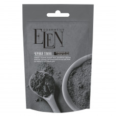 Clay black cosmetic ELEN COSMETICS (Elaine kosmetix) with activated carbon and extract of Aloe Vera of 50 g