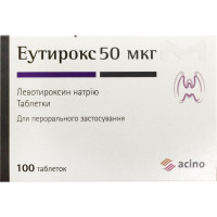 Eutiroks tab. of 50 mkg No. 100