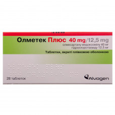 Olmetek plus tab. of p/o 40mg/12.5mg No. 28