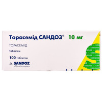 Torasemid Sandoz of the tab. of 10 mg No. 100