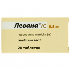 Levan IC of the tab. of 0.5 mg No. 20