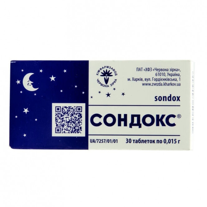 Sondoks tab. of 0.015 g No. 30