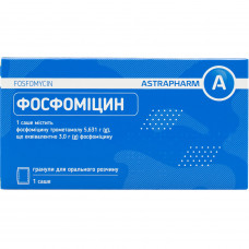 Fosfomitsin gran. for oraln. solution of a sachet of 3 g No. 1