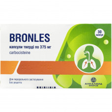 Bronles kaps. it is firm. 375 mg No. 30