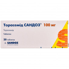 Torasemid Sandoz of the tab. of 100 mg No. 20