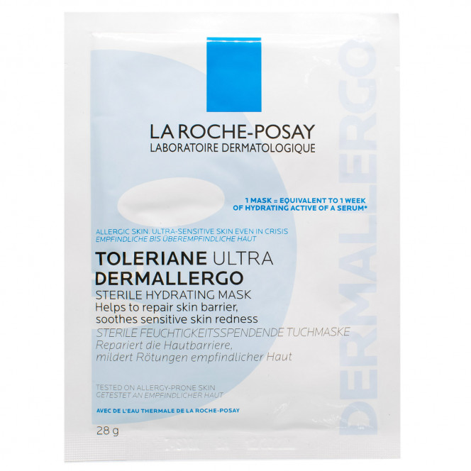 La Roche-Posay face pack (La Roche Pose) Toleranum Ultra Dermalergo sterile moistening fabric for skin of 28 g, inclined to an allergy