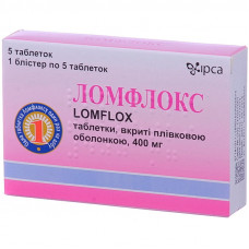 Lomfloks tab. of p/o of 400 mg No. 20