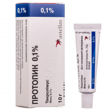 Protopeak ointment of 0.1% of a tube of 10 g