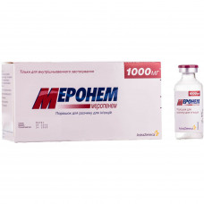 Meronem time. for solution for infection. 1000 mg fl. No. 10 ***