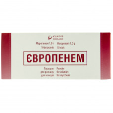 Europenem time. for solution for infection. 1 g fl. No. 10