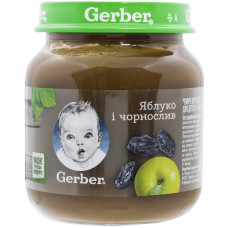 Пюре фруктовое детское NESTLE GERBER (Нестле Гербер) Яблоко и чернослив 130 г