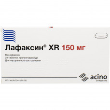 Lafaxin XR of the tab. prol. d-Viy of 150 mg No. 28