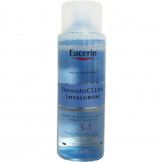 Флюид для лица EUCERIN (Юцерин) DermatoClean (Hyaluron) (ДерматоКлин Гиалурон) мицеллярный очищающий 3 в 1 для чувствительной кожи всех видов 400 мл