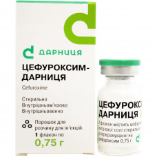 Tsefuroksim-Darnitsa time. for solution for infection. 0.75 g fl. No. 1